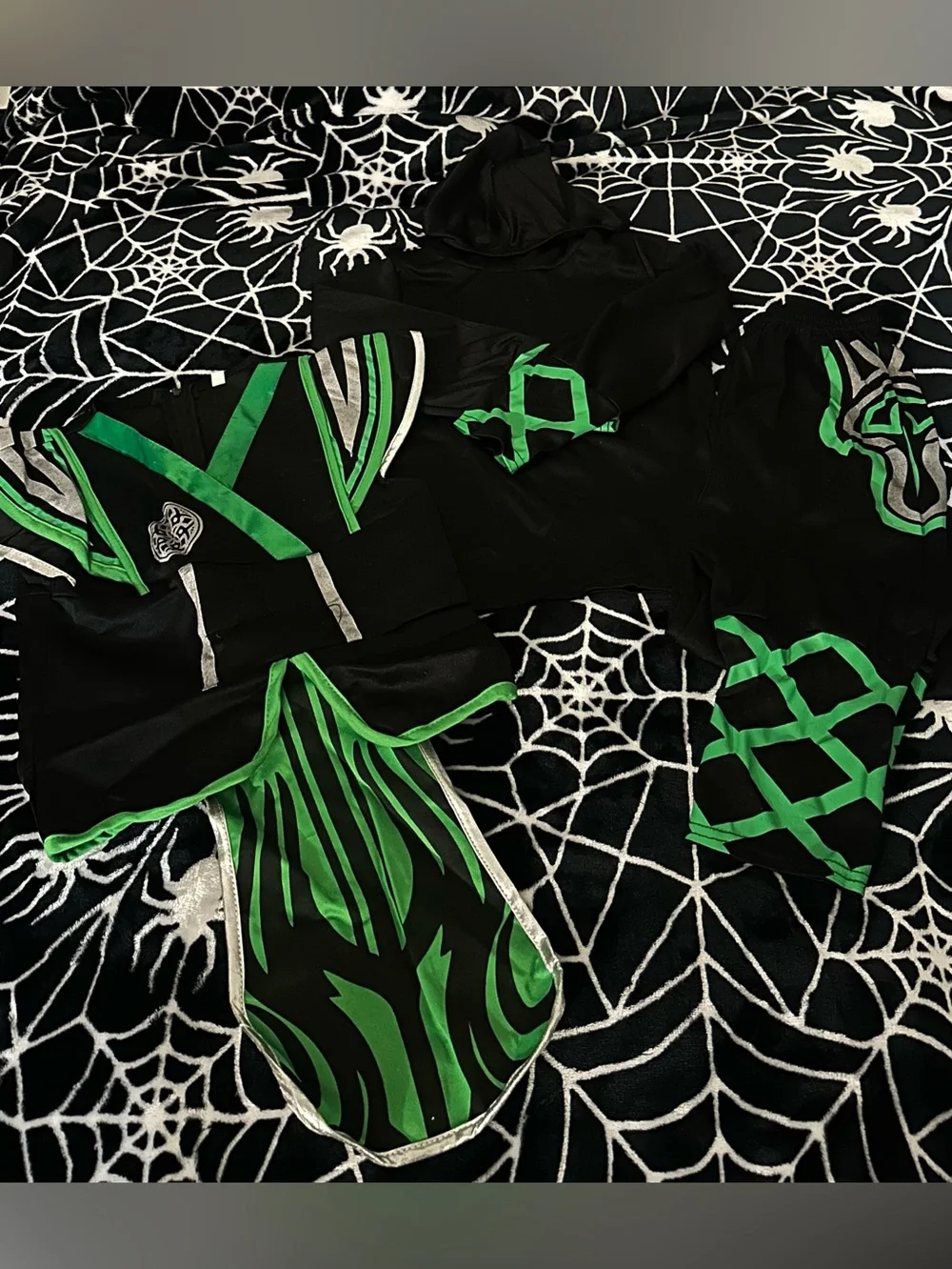 Ninja Warrior Kids Costume - Black & Green